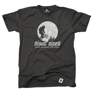 🔺️NWT Little Bay Root Gray "Night Rider Portland OR" Shirt Men's Medium